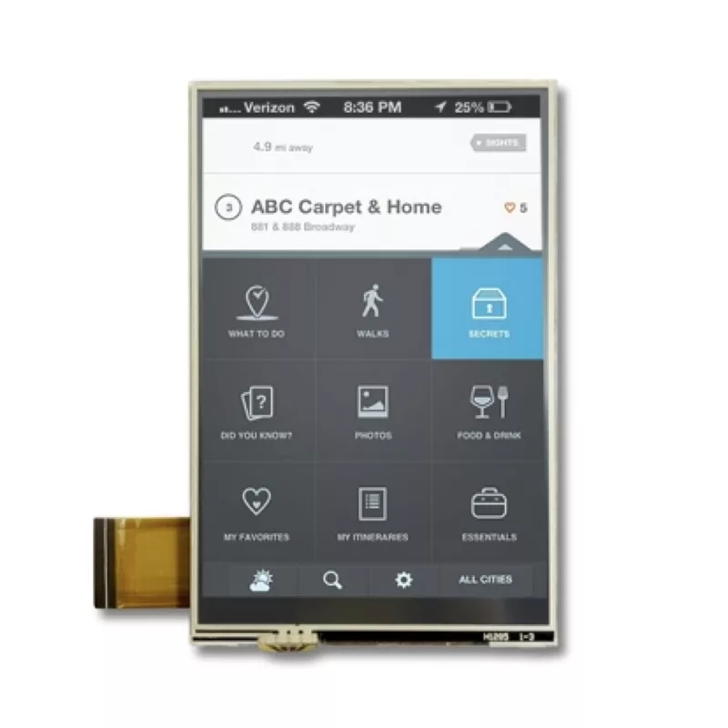 3.5 '' 320x480 Direnç Touch TFT Modülü