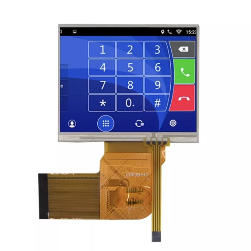 3,5 inç 50pins dirençli dokunmatik TFT modülü